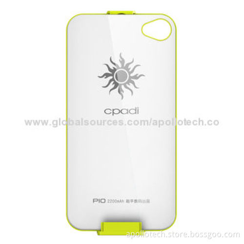 Mobile Phone Charger Cases, Specialized for iPhone 4/4S, with 3-hour Charging Time, 127.5*58.5*7.5mm
